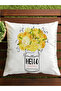 Floral Pattern Printed Velvet Throw Pillow Cover 43X43Cm - 2