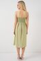 Bdart Square Neck Textured Midi Dress - 6