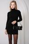 Bdart Ribbed High Neck Mini Knitwear Dress - 4