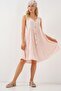 Bdart Button Detail V-Neck Sleeveless Mini Dress - 3