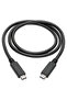 مجموعة من 4 كابلات - كابل USB من النوع C إلى كابل USB من النوع C بطول 1.8 متر - أسود - 2