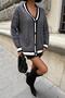 Hair Braided Patterned Knitwear Cardigan 5183 - 6