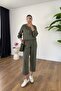 Ilara Khaki Zippered Suit - 3