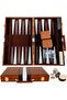 15inch 38cm Backgammon Set Classic Folding Board with Leather Case, Portable Travel Game, Ideal Gift - 2