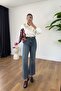 Fiorina Dark Navy Blue Flare Jeans - 3