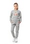3-Piece Round Neck Printed Detail Girl's Tracksuit Set - 2