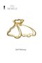 Women's Gold Gold Color Shiny Butterfly Premium Buckle