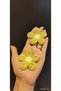2 Piece Woven Flower Arma Set Sewing Accessory 6X6 cm Green - 3