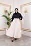 Women's Hijab Stylish Modern Strawberry Pocket Skirt with Elastic Waist