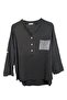 100% Organic Cotton Washable - Comfortable Fit Women's Blouse with Sequin Pockets