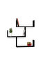 3-Piece black Floating Wall Shelves – Wall-Mounted Storage for Books, Decor & Accessories - 4