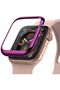 Bezel Styling For Apple Watch Series 6 44mm Case, Stainless Steel Frame Cover (Glossy Violet) - 2