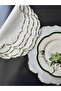 Mila Supla & Napkin Carved Green Set of 6 - 2