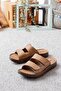 Daily Comfortable Anatomical Soft Sole Stylish Cirtli Men's Outdoor Slippers - 4