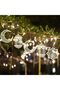3 Pcs Ramadan Kareem Wooden Ornaments Pendant Decoration Moon Lantern Light Mubarak Eid Hang - 3