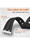 Liquid Silicone Rubber Bands For Apple Watch Band 49mm 45mm 44mm 42mm -Grey - 5