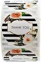 Flower Design Thankyou Sticker Round [1 inch][1000 Stickers] - 4