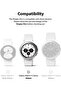 Samsung Galaxy Watch 4 Classic 42mm Case| Slim Series| Clear + White - 3