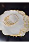 Mila Supla & Napkin Carved Yellow Set of 6 - 6