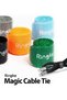 Magic Cable Tie Unicolor Reusable Hook and Loop Strap Organizer for Fastening Cable Cords and - 4