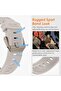 Apple Watch 49mm 46mm 45mm 44mm 42mm | Sports Liquid Silicone Rubber Band with Stainless Steel Adapter | Beige/Green - 2