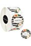 Flower Design Thankyou Sticker Round [1 inch][1000 Stickers]