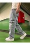 Textured Ice Blue Front Design Pocket Baggy Trousers - 3