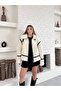 Women's Plush Zippered Oversized Lamb Coat - 8