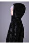 Girl's Padded Soft Texture Long Thick Winter Coat 7436 Black - 3