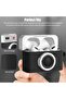 Airpods 4 Case Cover with Keychain | Retro 3D Camera Protective Silicone Design |Black - 5
