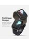Air Sports For Apple Watch 10 46mm Case |Thin Soft Flexible Rugged TPU Raised Bezel Frame CoverBlack - 6