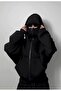 سترة كارديجان للجنسين مطبوعة بخط BlackBlood Masked - 2
