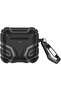 Airpods 4 Case Cover with Keychain | Rugged Hard Shell Case Design |Black