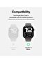 Slim Case For Apple Watch 10 46mm| Bezel [Frame Only] - Thin Cover- Clear + Light Gray - 3