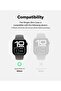 Slim Case For Apple Watch 10 42mm | Bezel [Frame Only] - Thin Cover- Clear + Light Gray - 3