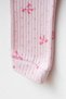 Baby Pink Bowed 3-6-9 Months Cotton Cuffless Romper Newborn Hospital Take-Home Outfit Baby Clothing - 5
