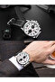 Leather Analog Watch 8314 - 47 mm - Black - 3