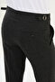 Checked Slim Fit Buckled Waist Wool Men's Trousers Black - 38326.25K - 4