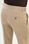 Checked Slim Fit Buckled Waist Wool Men's Trousers Camel - 38326.25K - 4