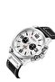 Leather Analog Watch 8314 - 47 mm - Black - 2