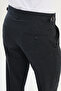 Checked Slim Fit Buckled Waist Wool Men's Trousers Navy Blue - 38326.25K - 4