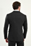 Striped Slim Fit Wide Collar Double Breasted Men's Suit Black - 45409.25K - 5