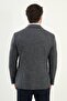 Gray Slim Fit Bag Pocket Mono Collar Men's Jacket Navy Blue - 41462.25K - 5