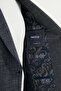 Gray Slim Fit Bag Pocket Mono Collar Men's Jacket Navy Blue - 41462.25K - 6