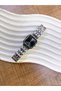 Retro Cord Square Dial Women's Vintage Watch - 3