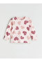 Pink Heart Patterned Baby Girl Pajama Set - 2