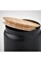 EKLATERA Jar with lid, black, 1 l - 4