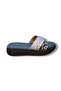 Genuine Leather Cross-Strapped High Sole Slippers - 2