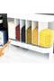 Wall-Mounted Dry Food Dispenser, 6 Compartments, Clear Storage Containers with Individual Portion - 4