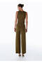 Extrafine Merino Wool Blend Knitwear Trousers Olıvestone - 5